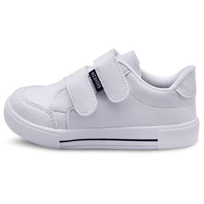 Imagem de Tênis Infantil Menino Escolar Casual Masculino Leve MzKid Branco