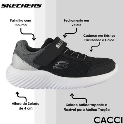 Imagem de Tênis Infantil Menino Fácil Calce Leve Skechers Kids Bounder
