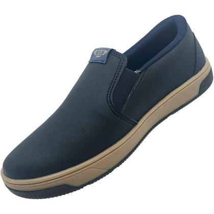 Imagem de Tênis Infantil Menino Iate Slip On Casual Dia a Dia Escola Calce Fácil Kidy 011-0363