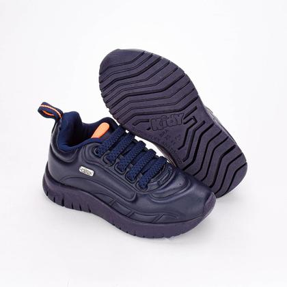 Imagem de Tênis Infantil Menino Kidy Ultra Flex Calce Fácil Azul Marinho