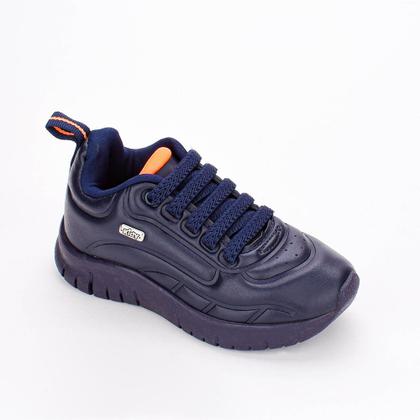 Imagem de Tênis Infantil Menino Kidy Ultra Flex Calce Fácil Azul Marinho