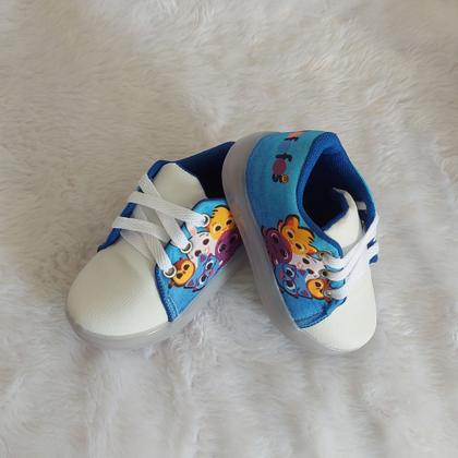 Imagem de Tênis Infantil Menino Menina Luzinha Com LED Luz Bebê Confortavel