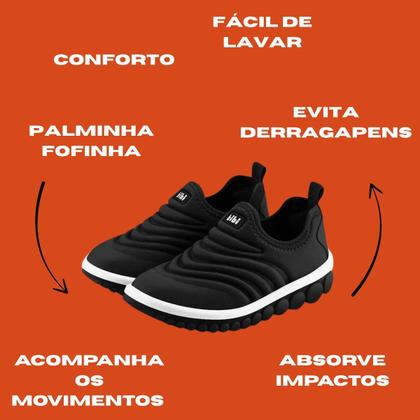 Imagem de Tênis Infantil Menino Roller 2.0 Bibi - Preto e Branco
