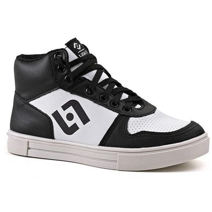 Imagem de Tenis Infantil Meninos Botinha Cano Alto Escolar Casual Basico + Oculos Relogio