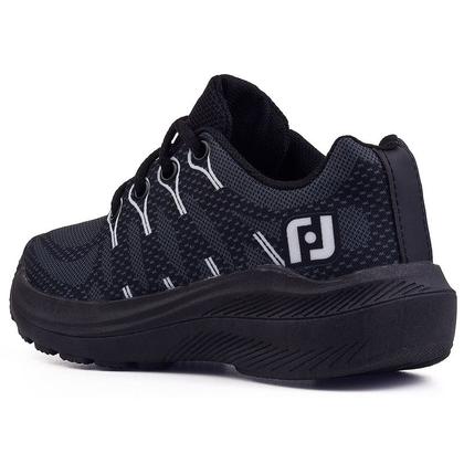 Imagem de Tenis Infantil Meninos Casual Preto Escolar Confortavel Calce Facil