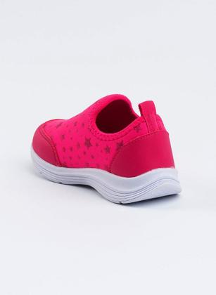 Imagem de Tênis Infantil Molekada Menina Pink Slip On Estrelas