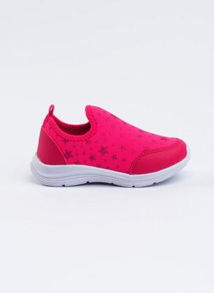 Imagem de Tênis Infantil Molekada Menina Pink Slip On Estrelas