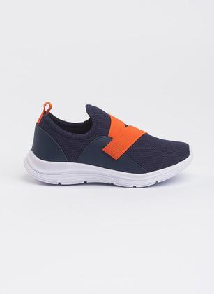 Imagem de Tênis Infantil Molekada Menino Marinho Com Faixa Slip On