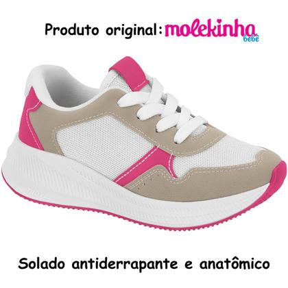Imagem de Tênis Infantil Molekinha Feminino Moderno Fashion Confortável