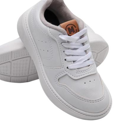 Imagem de Tenis Infantil Molekinho Branco Masculino Palmilha Macia