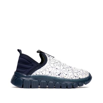 Imagem de Tênis Infantil Novopé Bobbie Goods Flexível Marinho/Branco