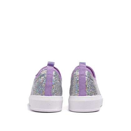 Imagem de Tênis Infantil Novopé Paetê Holográfico Prata