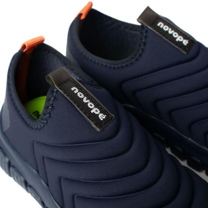 Imagem de Tênis Infantil Novopé Sem Cadarço Marinho/Laranja