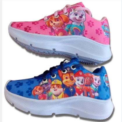 Imagem de Tênis Infantil Personagem Menino Menina  Patrulha Canina dia a dia