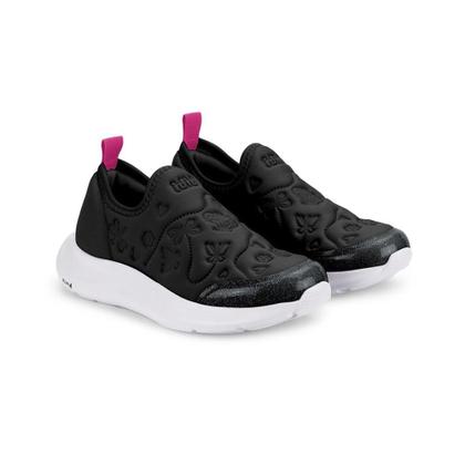 Imagem de Tênis Infantil Preto Slip On com Estampa Bibi Action