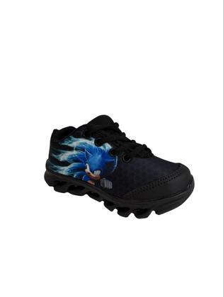 Imagem de Tenis Infantil Sonic Masculino Luzinha Led Luz Confortavel Macio