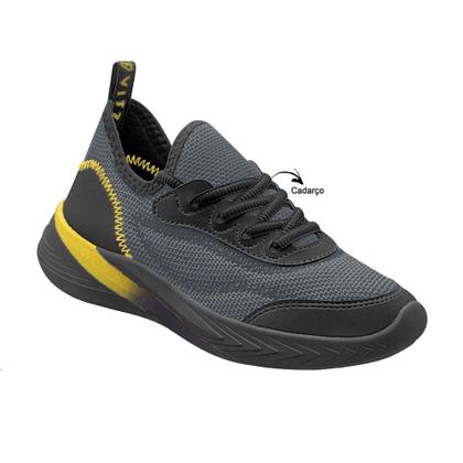 Imagem de Tênis Infanto-juvenil Speed Flow Grafite Preto Vitz 390008-1089