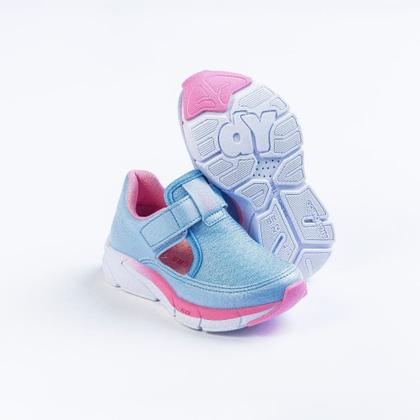 Imagem de TÊNIS KIDY ENERGY BABY RESPITEC AZUL CLARO/ROSA Kidy