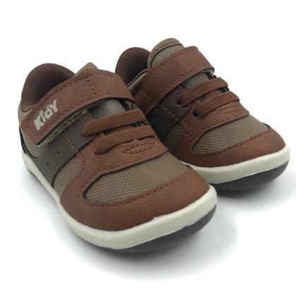 Imagem de Tênis Kidy Menino Bebê Anatômico Marrom 80623