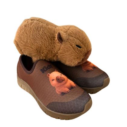 Imagem de Tênis Kidy Ultra Flex Capivara Infantil Marrom