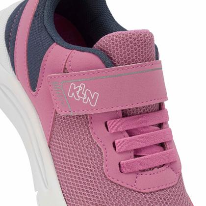 Imagem de Tênis Klin Infantil New Sport 480 Escolar Pink/Chumbo