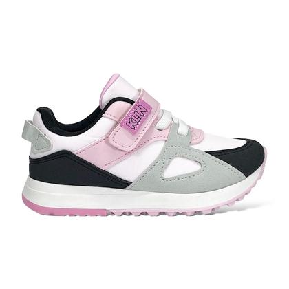 Imagem de Tênis Klin Walk Mini 216123 Branco/Rosa/Preto