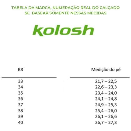 Imagem de Tênis Kolosh Casual Slip On com Tira Feminino