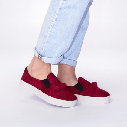 Imagem de Tenis Laço Nó  Feminino Elastico Sliper On Boreal