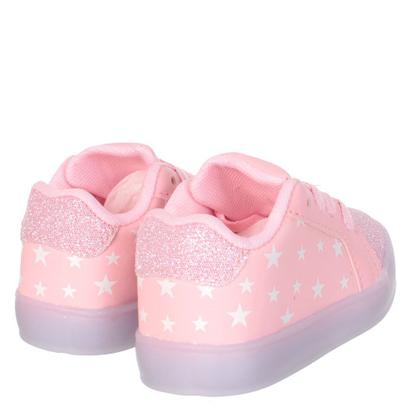 Imagem de Tenis Led Luz Pisca Glitter Feminino Bebe infantil Preto ou Rosa