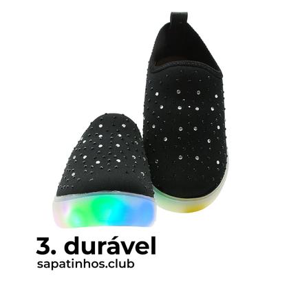 Imagem de Tênis Led Luzinha Infantil Menina - KIT 2 PARES Tam 24 ao 34