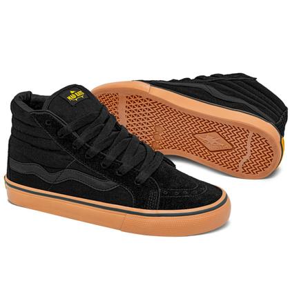 Imagem de Tênis Mad Rats Lona Unissex Hi Top  Preto Crepe