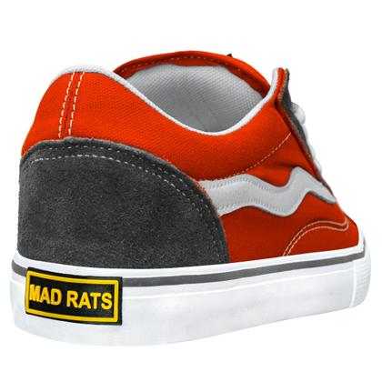 Imagem de Tênis Mad Rats Lona Unissex OldSchool  Grafite Laranja