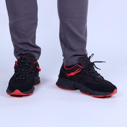 Imagem de Tênis Masculino Chilli Beans Sneakers 25-90662 Preto/Vermelho