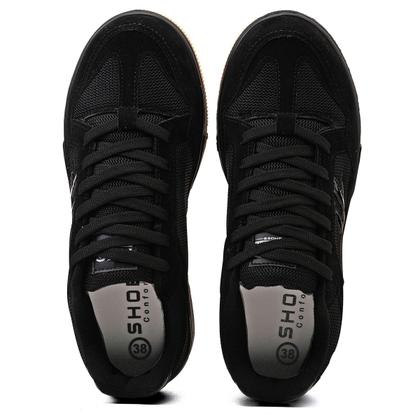 Imagem de Tênis Masculino e Feminino skatista Casual com Detalhes em Camurça Confortável Leve e Estiloso para Dia a Dia e Skate Simples