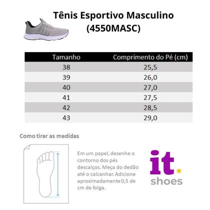 Imagem de Tênis Masculino Esportivo Caminhada Academia Corrida Musculação