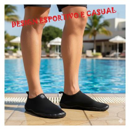 Imagem de Tênis Masculino Feminino Esportivo Sapatilha Aqua Confortável Macia Leve Caminhada Academia Treinos