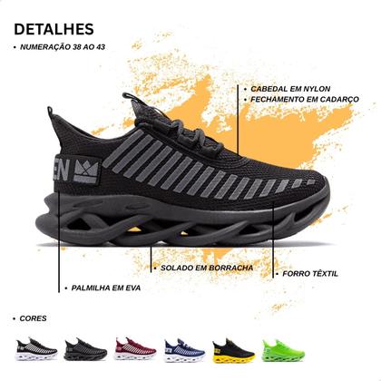 Imagem de Tênis Masculino Feminino Jaguar Esportivo Academia Treino Leve Confortavel 34 ao 43