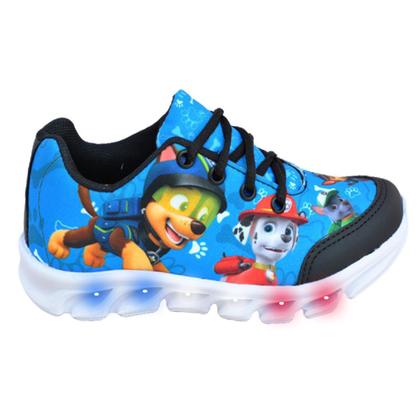 Imagem de Tenis Masculino Infantil Led Luzinha Patrulha Canina