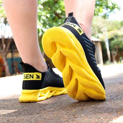 Imagem de Tênis Masculino Jaguar Esportivo Moderno Corrida Treino Leve Caminhada Macio