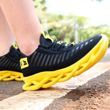 Imagem de Tênis Masculino Jaguar Esportivo Moderno Corrida Treino Leve Caminhada Macio