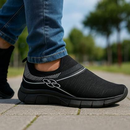 Imagem de Tênis Masculino Meia Sem Cadarço Confortável Lançamento Novidade