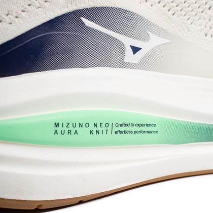 Imagem de Tênis Masculino Mizuno Neo Aura Knit Off White/Marinho
