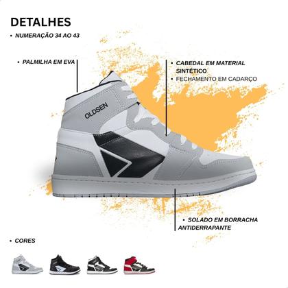 Imagem de Tênis masculino Oldsen involved casual botinha dia a dia street urban tendencia