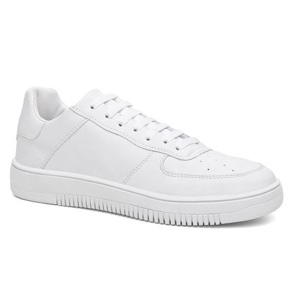 Imagem de Tênis Masculino Plataforma Estilo Skate Casual Branco