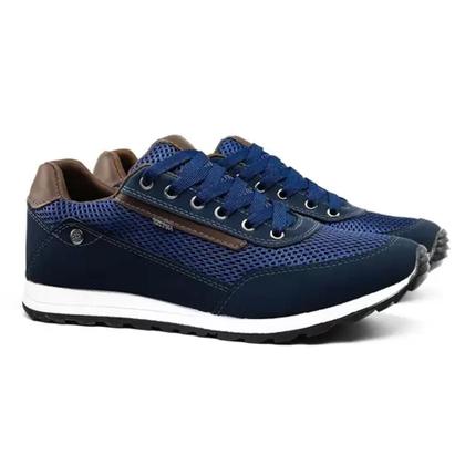 Imagem de Tênis Masculino Sapatênis Casual MKSHOES Marinho