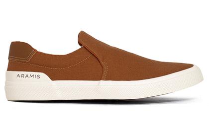 Imagem de Tênis Masculino Slip On Aramis Daily Slip Canvas Casual Elástico Confortável