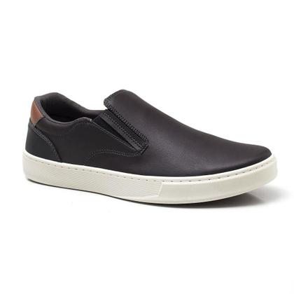 Imagem de Tênis Masculino Slip On Cadarço Cano Curto Conforto Moderno