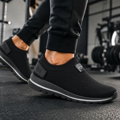 Imagem de Tênis Masculino SlipOn Sem Cadarço Casual Confortável Academia Caminhada Corrida Respirável 38 ao 43
