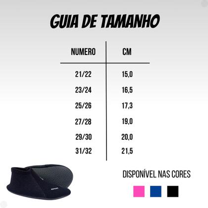 Imagem de Tenis Meia Aquatica Infantil Antiderrapante Proteção Sapatilha Neoprene