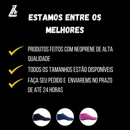Imagem de Tenis Meia Aquatica Infantil Antiderrapante Proteção Sapatilha Neoprene